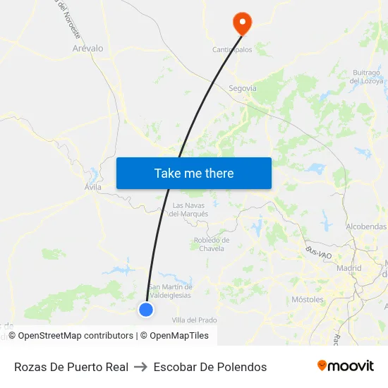 Rozas De Puerto Real to Escobar De Polendos map