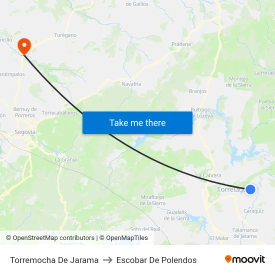 Torremocha De Jarama to Escobar De Polendos map