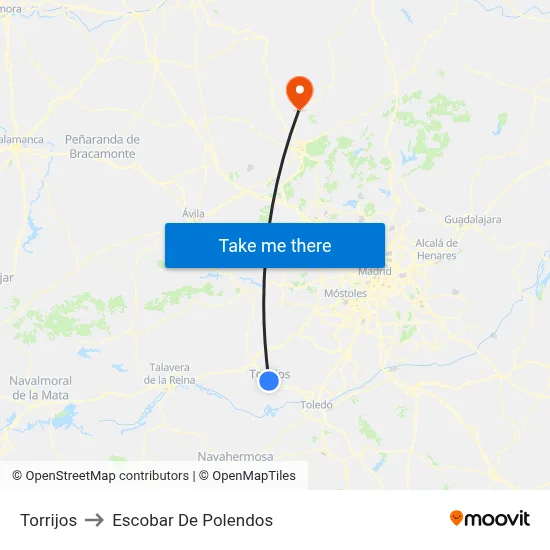 Torrijos to Escobar De Polendos map