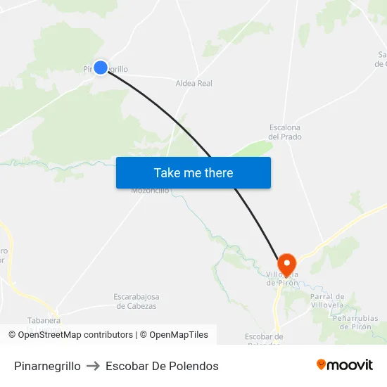 Pinarnegrillo to Escobar De Polendos map