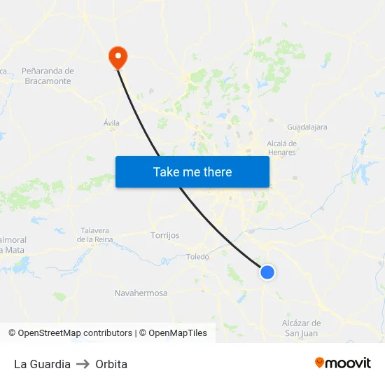 La Guardia to Orbita map