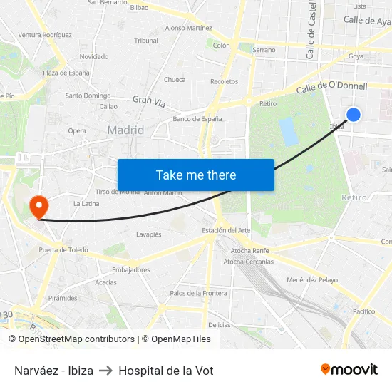 Narváez - Ibiza to Hospital de la Vot map