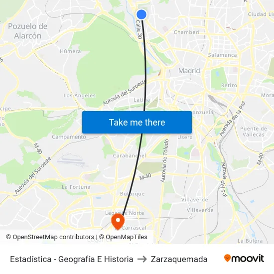 Estadística - Geografía E Historia to Zarzaquemada map