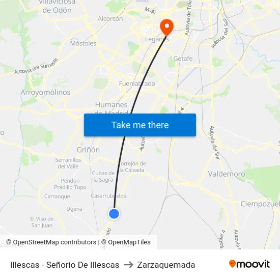 Illescas - Señorío De Illescas to Zarzaquemada map