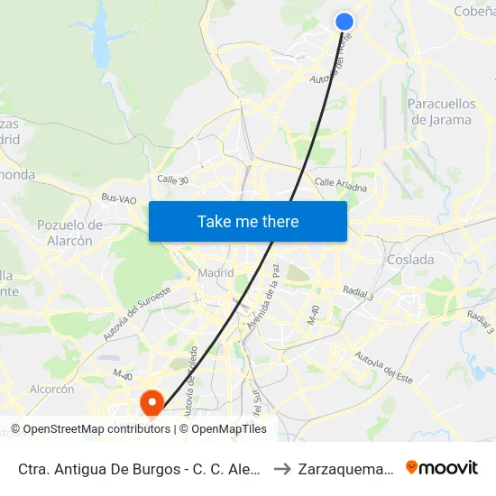Ctra. Antigua De Burgos - C. C. Alegra to Zarzaquemada map