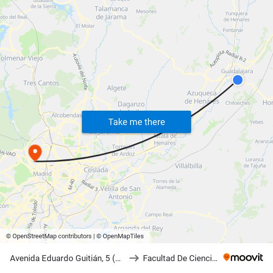 Avenida Eduardo Guitián, 5 (Centro Comercial) to Facultad De Ciencias Químicas map