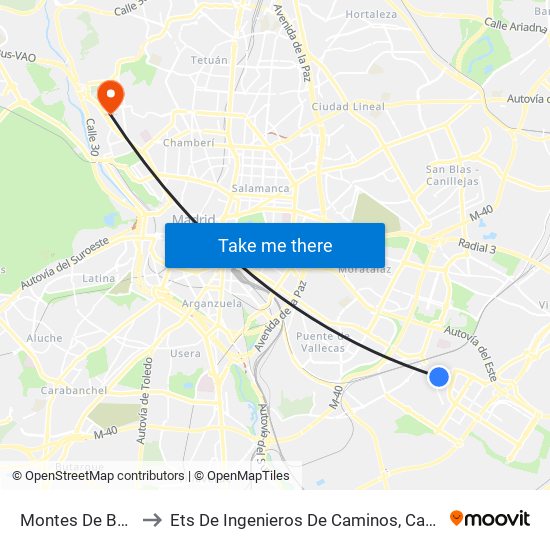 Montes De Barbanza to Ets De Ingenieros De Caminos, Canales Y Puertos map