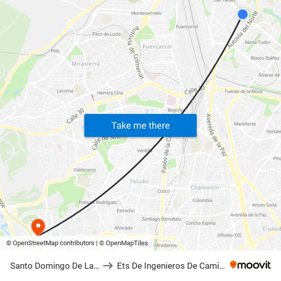 Santo Domingo De La Calzada - Sauceda to Ets De Ingenieros De Caminos, Canales Y Puertos map