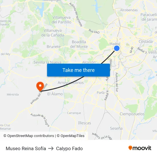 Museo Reina Sofía to Calypo Fado map