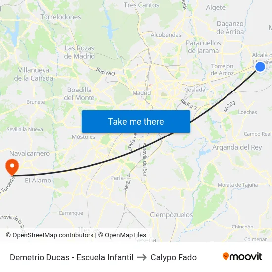 Demetrio Ducas - Escuela Infantil to Calypo Fado map