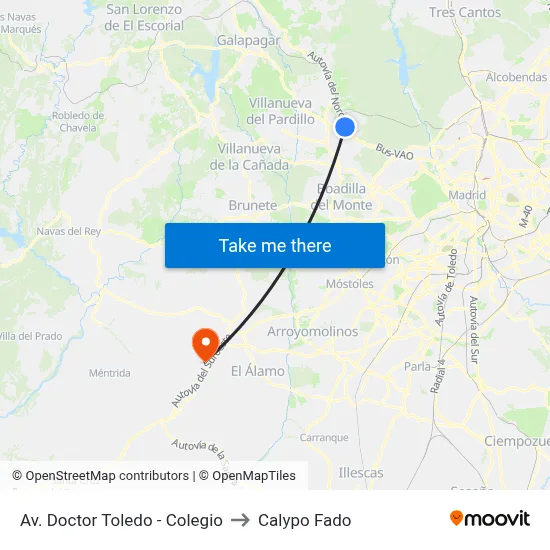 Av. Doctor Toledo - Colegio to Calypo Fado map