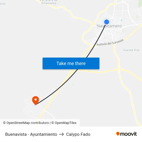 Buenavista - Ayuntamiento to Calypo Fado map