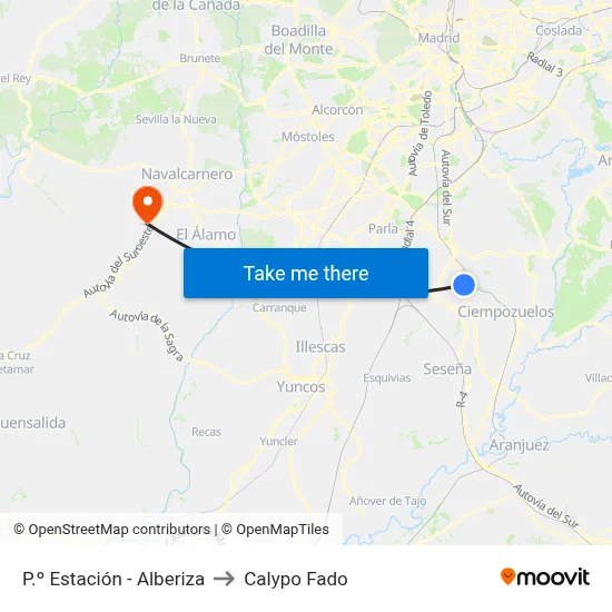 P.º Estación - Alberiza to Calypo Fado map