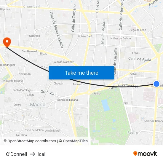 O'Donnell to Icai map