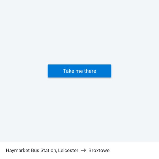 Haymarket Bus Station, Leicester to Broxtowe map
