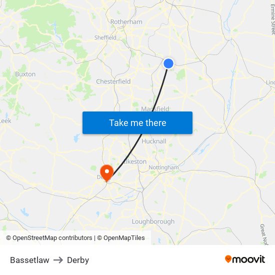 Bassetlaw to Bassetlaw map