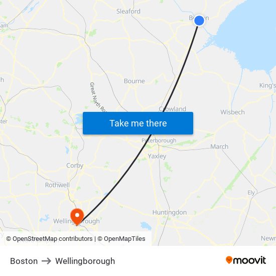 Boston to Boston map