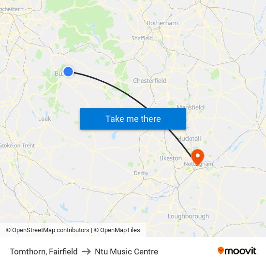 Tomthorn, Fairfield to Ntu Music Centre map