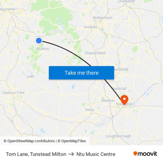 Tom Lane, Tunstead Milton to Ntu Music Centre map