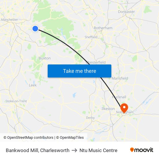 Bankwood Mill, Charlesworth to Ntu Music Centre map