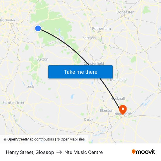 Henry Street, Glossop to Ntu Music Centre map