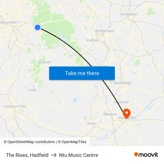 The Rises, Hadfield to Ntu Music Centre map