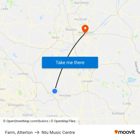 Farm, Atterton to Ntu Music Centre map