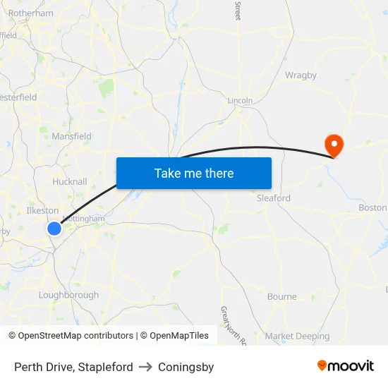 Perth Drive, Stapleford to Coningsby map