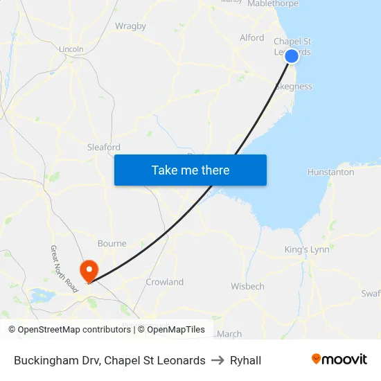 Buckingham Drv, Chapel St Leonards to Ryhall map