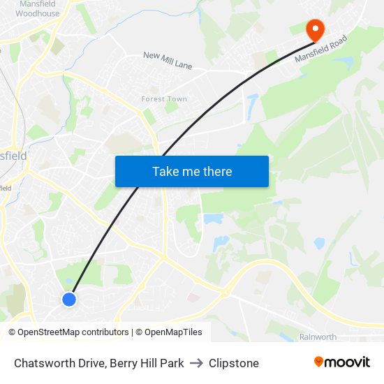 Chatsworth Drive, Berry Hill Park to Clipstone map