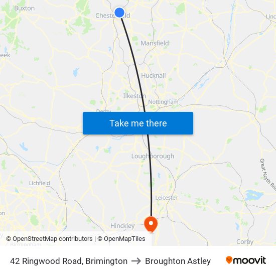 42 Ringwood Road, Brimington to Broughton Astley map