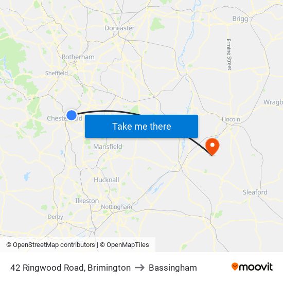 42 Ringwood Road, Brimington to Bassingham map
