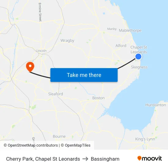 Cherry Park, Chapel St Leonards to Bassingham map