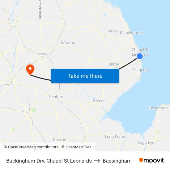 Buckingham Drv, Chapel St Leonards to Bassingham map