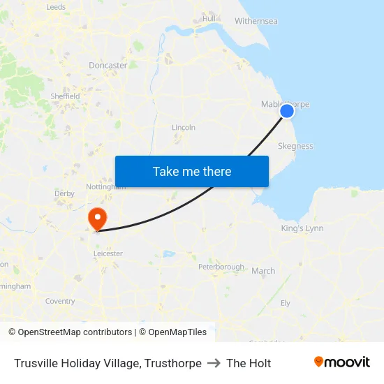 Trusville Holiday Village, Trusthorpe to The Holt map