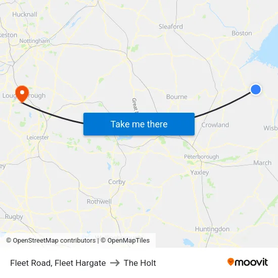 Fleet Road, Fleet Hargate to The Holt map