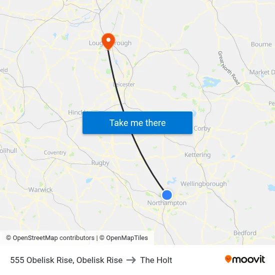 555 Obelisk Rise, Obelisk Rise to The Holt map