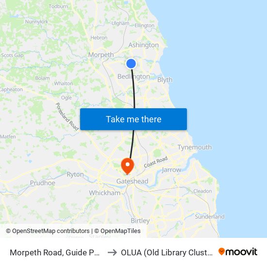 Morpeth Road, Guide Post to OLUA (Old Library Cluster) map