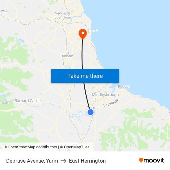 Debruse Avenue, Yarm to East Herrington map