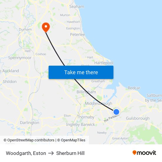 Woodgarth, Eston to Sherburn Hill map