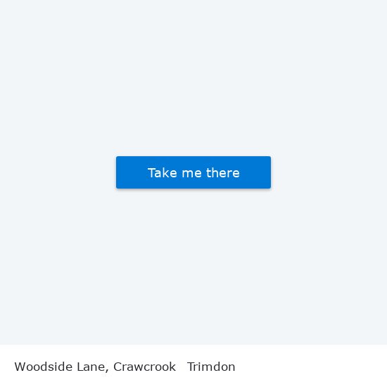 Woodside Lane, Crawcrook to Trimdon map