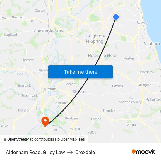 Aldenham Road, Gilley Law to Croxdale map