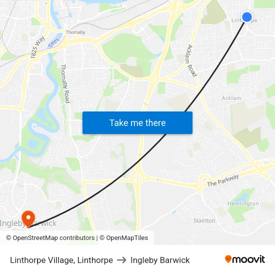Linthorpe Village, Linthorpe to Ingleby Barwick map