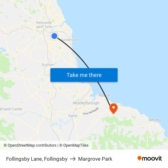 Follingsby Lane, Follingsby to Margrove Park map