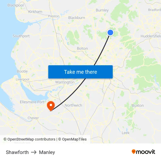 Shawforth to Manley map