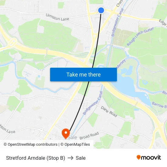 Stretford Mall to Sale map