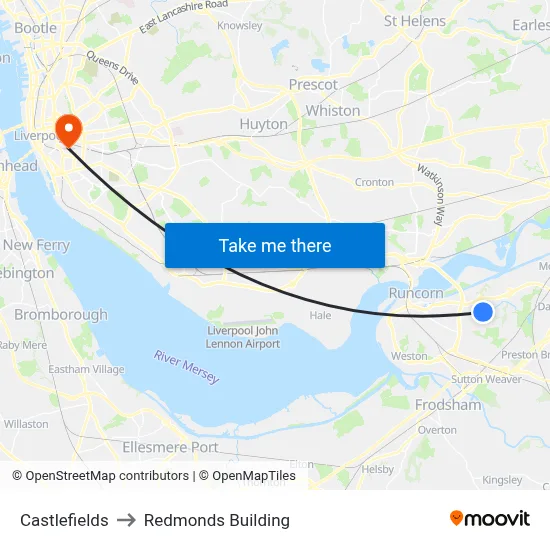 Castlefields to Redmonds Building map