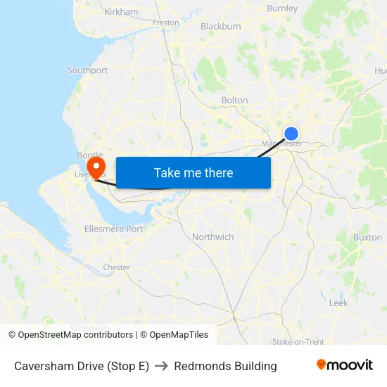 Lidl Harpurhey to Redmonds Building map