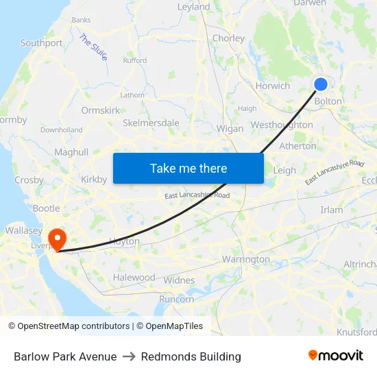 Barlow Park Avenue to Redmonds Building map