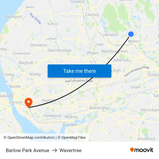 Barlow Park Avenue to Wavertree map